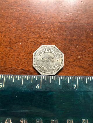 Carlsbad Caverns Mexico - Ccc Civilian Conservation Corps 10c Trade Token