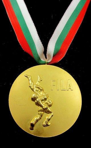 Fila 13th Balkan Games Classic Wrestling 1974 Gold Winner 