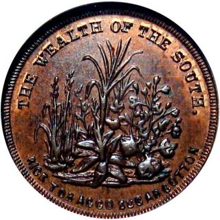 The Wealth Of The South Patriotic Civil War Token R8 Ngc Ms64