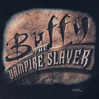 Vintage Buffy the Vampire Slayer T Shirt 1998 Blue Grape Size Men’s Large L 3