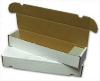 50 Bcw Corrugated Cardboard 930 Count Baseball Trading Card Storage Boxes Box