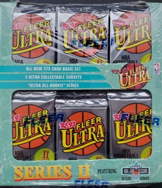 92 - 93 Fleer Ultra Series 2 Basketball Factory Box Rookies Shaq? Rare