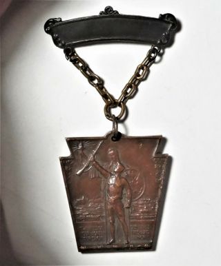 World War 1 Service Medal Awarded To C.  A.  Christopher Pennsylvania Railroad Co