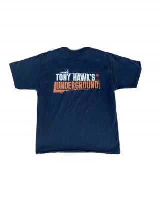 Vintage Tony Hawk Underground Video Game T Shirt Skate Promo T - Shirt L