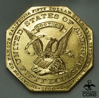 1915 Us Panama - Pacific Exposition California $50 Gold Slug So - Called - Dollar