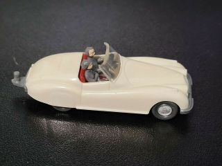 Vintage Wiking Jaguar Sport W/ Driver & Passenger (cream) - 1:87 Ho Scale