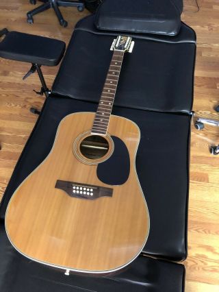 Vintage Harmony H - 1269 12 - String Acoustic Guitar Needs A Little Work