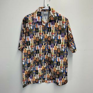 Playboy Vintage Rare All Over Print 90s Button Up