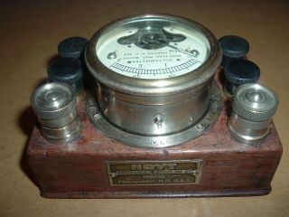 Antique Hoyt Rotary Volt Ammeter Old Electric Auto Test Power Gauge