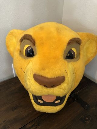Vintage Disney Lion King Simba Mascot Costume Head
