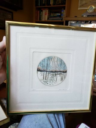 Two Framed Vintage Limited Edition Etching By Artist Juan Quevedo.