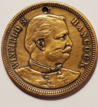 1880 Winfield Hancock Presidential Campaign Medal Token Dewitt - Wsh 1880 - 3
