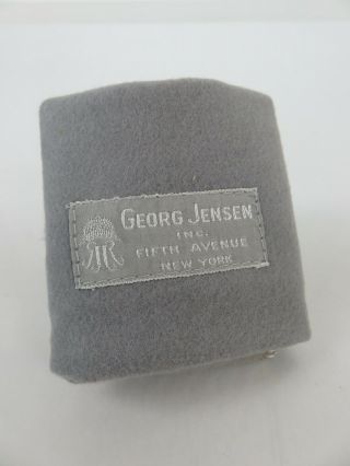 Georg Jensen Silver Anti Tarnish Storage Cloth Flap Pouch Bag 7 3/4 X 7 3/4