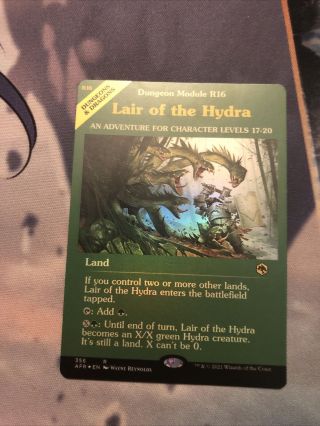 1x Nm Foil Lair Of The Hydra Dungeon Module Mtg Avr In Hand Ready To Ship X1