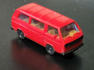 Vintage Herpa Volkswagen Vw Bus (red) - 1:87 Ho Scale