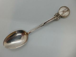 Golfing Picture Solid Silver Golf Club Prize Spoon.  Birmingham 1933.  16g