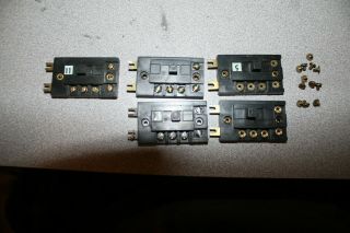 5 Turnout Control Buttons Ho Or N Scale Track Controls No Name W All Screws