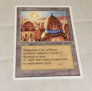 City Of Brass - Chronicles - Mtg Magic Card (lp/nm)