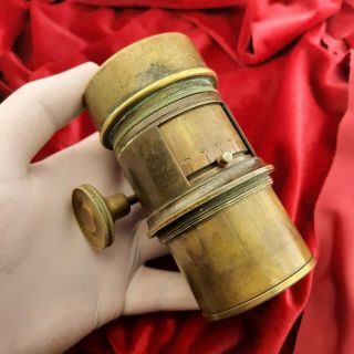 Antique Brass Petzval Lens
