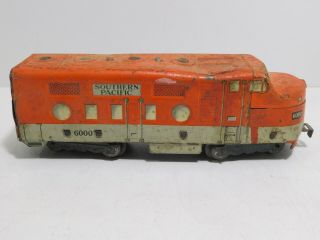Vintage MARX O Scale Southern Pacific 6000 Diesel Locomotive - Non - powered 3