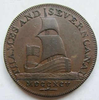 1795 Great Britain Brimscombe Port Thames And Severn Canal Halfpenny Token