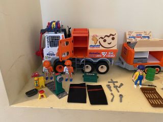 Rare Playmobil Dakar Offroad Rally Truck And Trailer Set 4420 And 4422