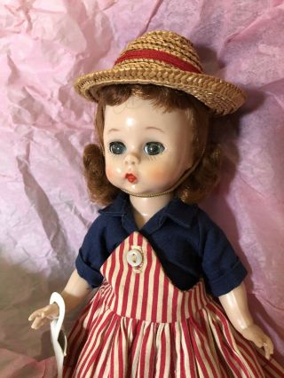 8 " 1950s Vintage Madame Alexander - Kins Bkw Wendy Doll With Dress