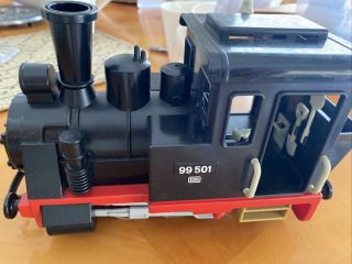 Playmobil Vintage Western Black Train Coal Steam Engine G Scale 4033 4034