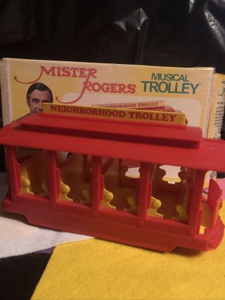 Ideal Toy Corp.  1977 Mr.  Rogers Fred Neighborhood Toy Trolley 12 " Box