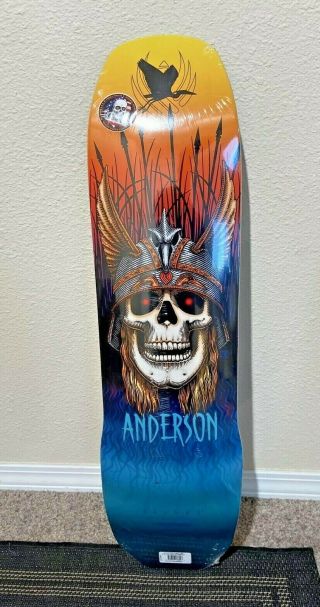 Powell Peralta Andy Anderson Heron Viking Skateboard Deck 8.  45 "