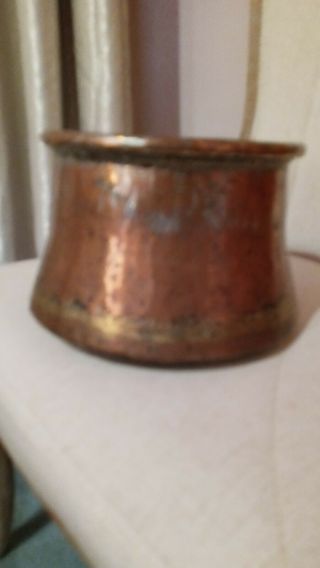 Antique Hand Forged Medium Copper Pot
