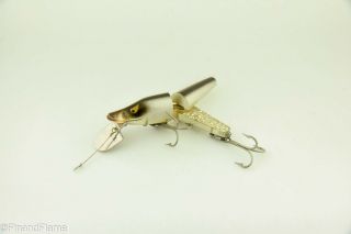 Vintage Heddon Scissor Tail Spook Antique Fishing Lure Shiner Scale Jj2