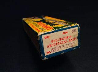 Vintage Fishing Lure,  Correct Box & insert (Pflueger TNT Metal Minnow) 2