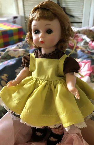 8 " 1950s Vintage Madame Alexander - Kins Bkw Wendy Doll With Tagged Outfit