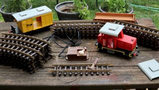 Playmobil G Scale Train Set (1980) Lgb,  Locomotive,  Cars,  Tracks,  Transformer