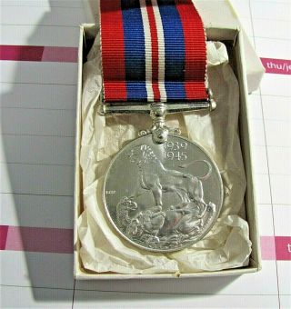 Ww Ii Silver Medal - General Service 1939 - 1945 - -.  Never Worn.  Item 9199