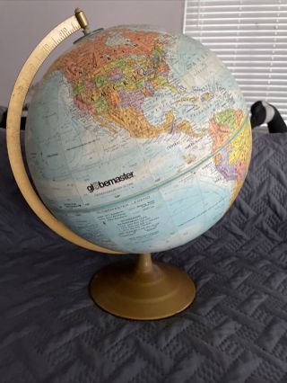 Replogle Globemaster Raised Relief Globe 12 Inch Diameter Globe World Nation