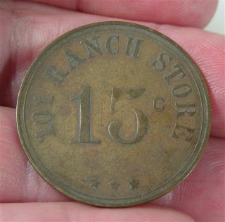 1920s Miller Brothers 101 Ranch Wild West Show Trade Token Good For 15 Cents