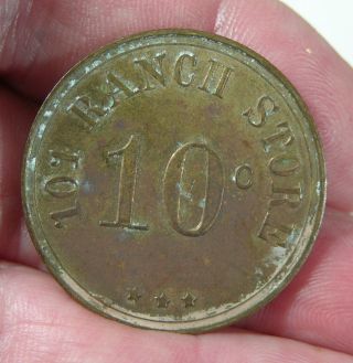 1920s Miller Brothers 101 Ranch Wild West Show Trade Token Good For 10 Cents