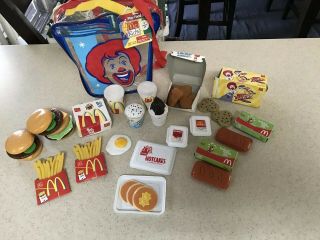 2005 Cdi Mcdonald’s Back Pack Play Food Set Complete