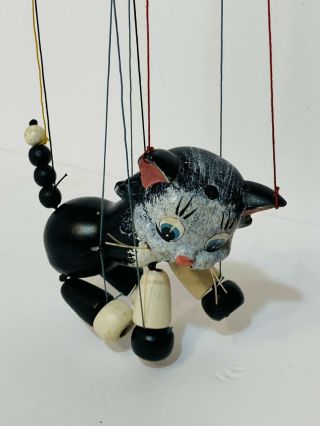Vintage Pelham Marionette String Puppet Cat Box