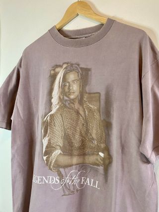 Vintage 1995 Legends Of The Fall Movie Promo Xl T Shirt Single Stitch Brad Pitt
