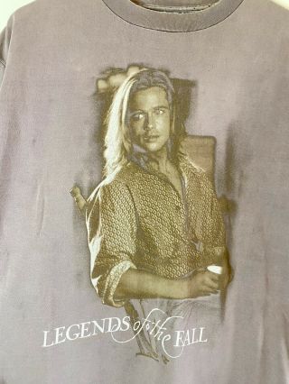 Vintage 1995 Legends Of The Fall Movie Promo XL T Shirt Single Stitch Brad Pitt 2