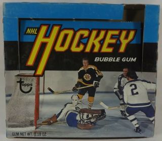 1972 73 Topps Hockey Card (empty) 10 Cent Retail Wax Packs Display Box