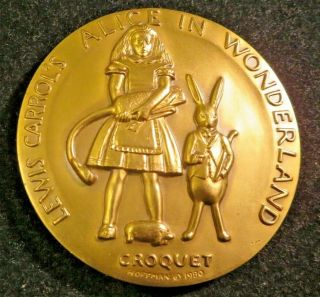 The Society Of Medalists Alice In Wonderland Croquet Hoffman September 1980