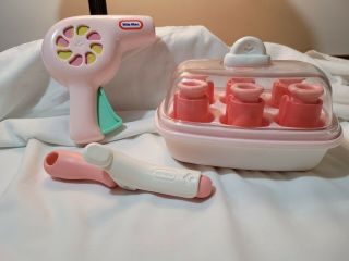Little Tikes Salon Hair Dryer,  Curlers,  Curling Wand