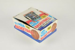 1986 Fleer Basketball Empty Wax Display Box 2