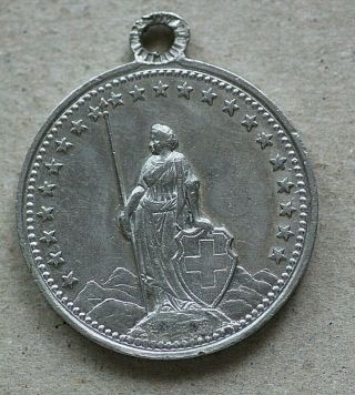 1885 Switzerland Shooting Medal,  Bern,  Wm,  33mm R204a,  M122