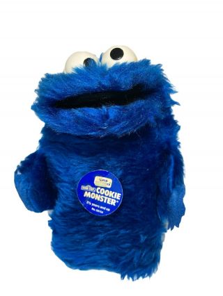 Vintage Cookie Monster Hand Puppet Sesame Street Jim Henson Child Guidance Tags