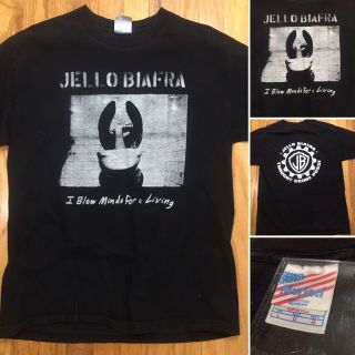 Vintage Tshirt Jello Biafra Vintage I Blow Minds Dead Kennedys Tee Usa L